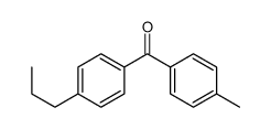 (4-methylphenyl)-(4-propylphenyl)methanone结构式