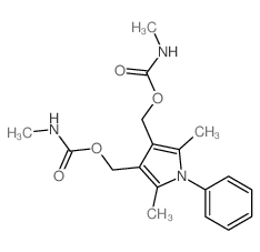 1H-Pyrrole-3,4-dimethanol,2,5-dimethyl-1-phenyl-, bis(methylcarbamate) (ester) (9CI) picture
