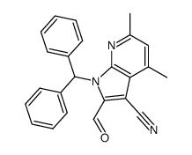 1-benzhydryl-2-formyl-4,6-dimethyl-1H-pyrrolo[2,3-b]pyridine-3-carbonitrile Structure