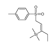 trimethyl-[1-(4-methylphenyl)sulfonylpent-2-en-3-yl]silane Structure