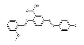 5-(p-chlorophenylazo)-N-(o-methoxybenzylidene)anthranilic acid结构式
