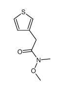 N-METHOXY-N-METHYL-2-THIOPHEN-3-YL-ACETAMIDE结构式