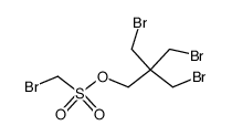 3-Bromo-2,2-bis(bromomethyl)propyl bromomethanesulfonate结构式