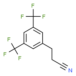 3-(3,5-bis-trifluoromethyl-phenyl)-propionitrile结构式