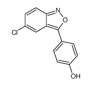 5-Chloro-3-(4-hydroxyphenyl)-2,1-benzisoxazole structure