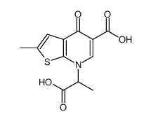 7-(1-CARBOXYETHYL)-2-METHYL-4-OXO-4,7-DIHYDROTHIENO[2,3-B]PYRIDINE-5-CARBOXYLIC ACID Structure