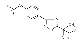 5-(2-氯-1,1-二甲基乙基)-3-[4-(三氟甲氧基)苯基]-1,2,4-噁二唑结构式