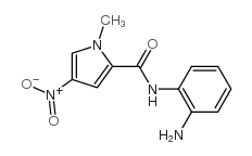 N-(2-氨基苯基)-1-甲基-4-硝基-1H-吡咯-2-羧酰胺结构式
