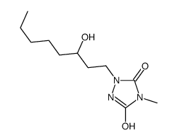 1-(3-hydroxyoctyl)-4-methyl-1,2,4-triazolidine-3,5-dione Structure