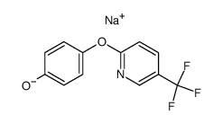 sodium 4-(5-(trifluoromethyl)-2-pyridyloxy)phenate结构式