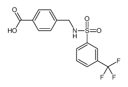 4-[(([3-(TRIFLUOROMETHYL)PHENYL]SULFONYL)AMINO)METHYL]BENZOIC ACID Structure