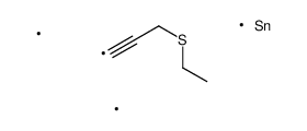 3-ethylsulfanylprop-1-ynyl(trimethyl)stannane Structure