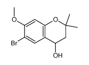 6-bromo-4-hydroxy-7-methoxy-2,2-dimethylchromane结构式