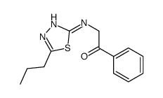 1-phenyl-2-[(5-propyl-1,3,4-thiadiazol-2-yl)amino]ethanone Structure