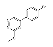 3-(Methylthio)-5-(4-bromophenyl)-1,2,4-triazine structure