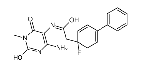 [1,1-Biphenyl]-4-acetamide,N-(4-amino-1,2,3,6-tetrahydro-1-methyl-2,6-dioxo-5-pyrimidinyl)-4-fluoro- Structure