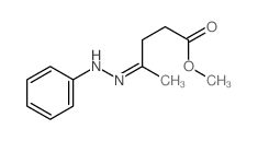 methyl (4E)-4-(phenylhydrazinylidene)pentanoate结构式