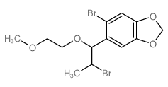 6-bromo-5-[2-bromo-1-(2-methoxyethoxy)propyl]benzo[1,3]dioxole结构式