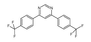 4,6-bis(4-(trifluoromethyl)phenyl)pyrimidine Structure