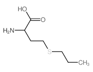 2-amino-4-propylsulfanyl-butanoic acid Structure