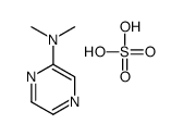 N,N-dimethylpyrazin-2-amine,sulfuric acid结构式