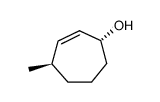 trans-4-methylcyclohept-2-enol结构式