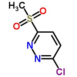 3-Chloro-6-(methylsulfonyl)pyridazine Structure