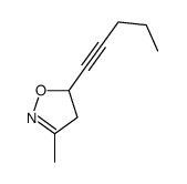 2-Isoxazoline, 3-methyl-5-(1-pentynyl)- (7CI,8CI)结构式
