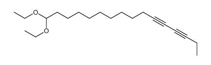 16,16-Diethoxy-3,5-hexadecadiyne structure