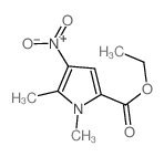 ethyl 1,5-dimethyl-4-nitro-pyrrole-2-carboxylate结构式
