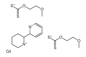 cadmium,2-methoxyethoxymethanedithioate,2-piperidin-1-id-2-yl-2H-pyridin-1-ide Structure