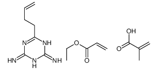 6-but-3-enyl-1,3,5-triazine-2,4-diamine,ethyl prop-2-enoate,2-methylprop-2-enoic acid Structure