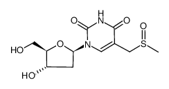 1-(2-deoxy-β-D-ribofuranosyl)-α-(methylsulfinyl)thymine结构式