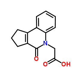 (4-Oxo-1,2,3,4-tetrahydro-5H-cyclopenta[c]quinolin-5-yl)acetic acid structure