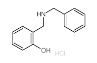 Phenol,2-[[(phenylmethyl)amino]methyl]-, hydrochloride (1:1) structure