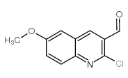 2-CHLORO-6-METHOXYQUINOLINE-3-CARBALDEHYDE Structure