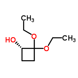Cyclobutanol, 2,2-diethoxy-, (1S)- (9CI) structure
