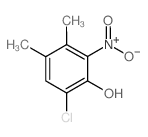 6-chloro-3,4-dimethyl-2-nitrophenol Structure