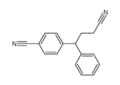 4-(3-cyano-1-phenylpropyl)benzonitrile Structure