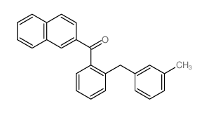 [2-[(3-methylphenyl)methyl]phenyl]-naphthalen-2-yl-methanone Structure