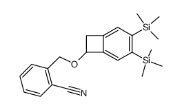 2-[[(4,5-bis(trimethylsilyl)benzocyclobutenyl)oxy]methyl]benzonitrile Structure