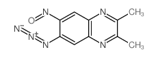 (2,3-dimethyl-7-nitroso-quinoxalin-6-yl)imino-imino-azanium结构式