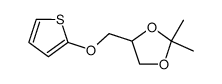 1-(2-thienyloxy)-2,3-O-isopropilydene propane结构式