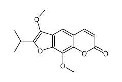 3,9-dimethoxy-2-propan-2-ylfuro[3,2-g]chromen-7-one Structure