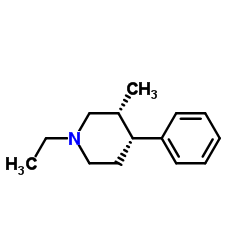 Piperidine, 1-ethyl-3-methyl-4-phenyl-, cis- (9CI) structure