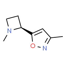 Isoxazole, 3-methyl-5-(1-methyl-2-azetidinyl)-, (S)- (9CI) Structure