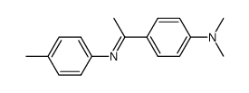 N,N-dimethyl-4-(1-(p-tolylimino)ethyl)aniline Structure