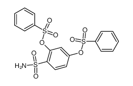 2,4-bis-benzenesulfonyloxy-benzenesulfonic acid amide结构式