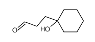 Cyclohexanepropanal, 1-hydroxy- (9CI) Structure