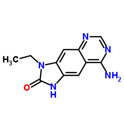 2H-Imidazo[4,5-g]quinazolin-2-one,8-amino-3-ethyl-1,3-dihydro-(9CI) Structure